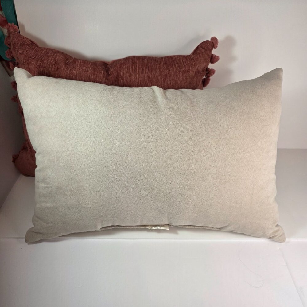 Farmhouse Lumbar Throw Pillows Love & Bicycle Floral - Set of 2 - Picture 3 of 6